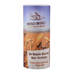 Himbeer Bio Msli mit Mais Cornflakes 450g Dose